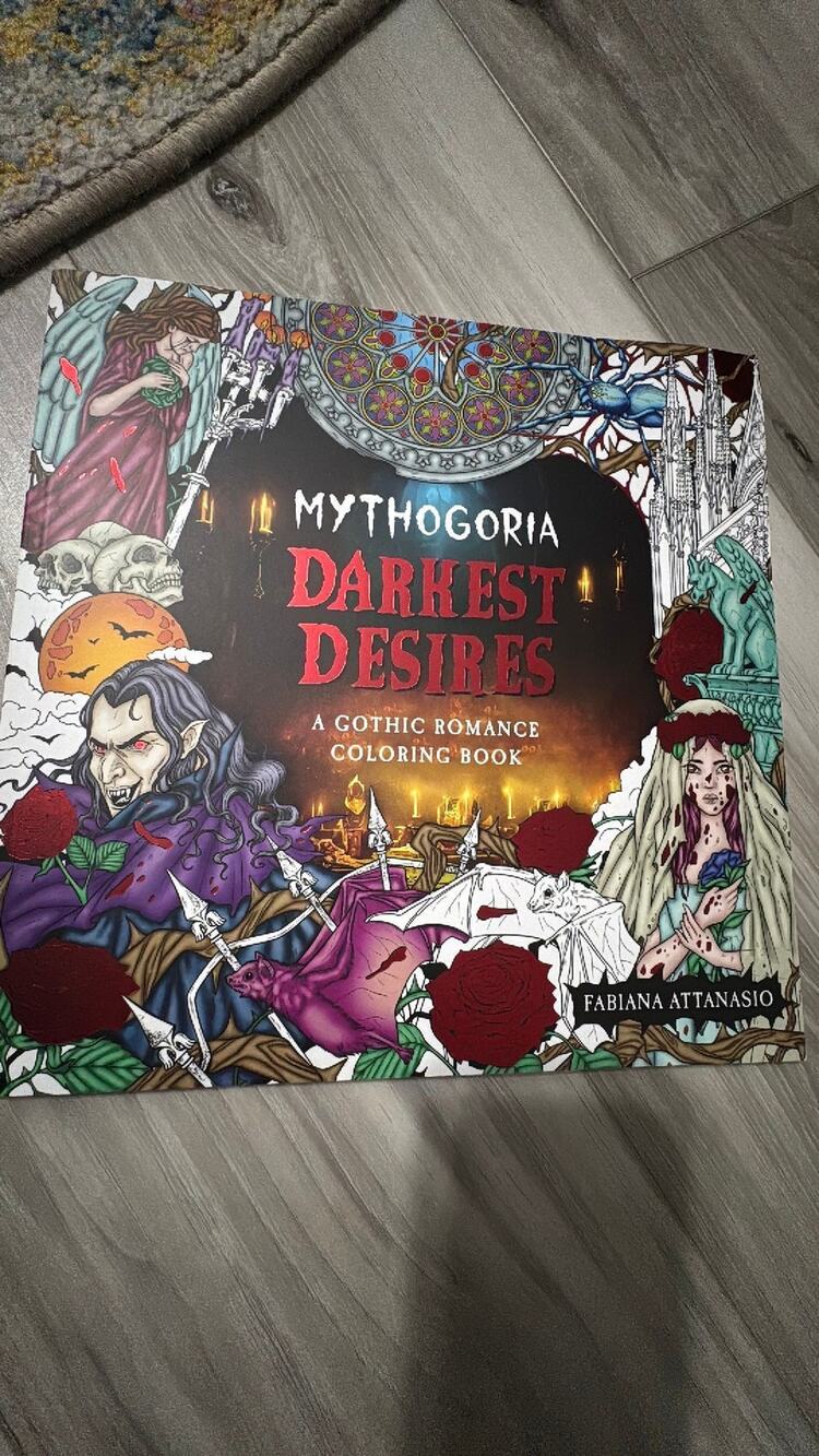 Mythogoria: Darkest Desires: a Gothic Romance Coloring Book Attanasio, Fabiana